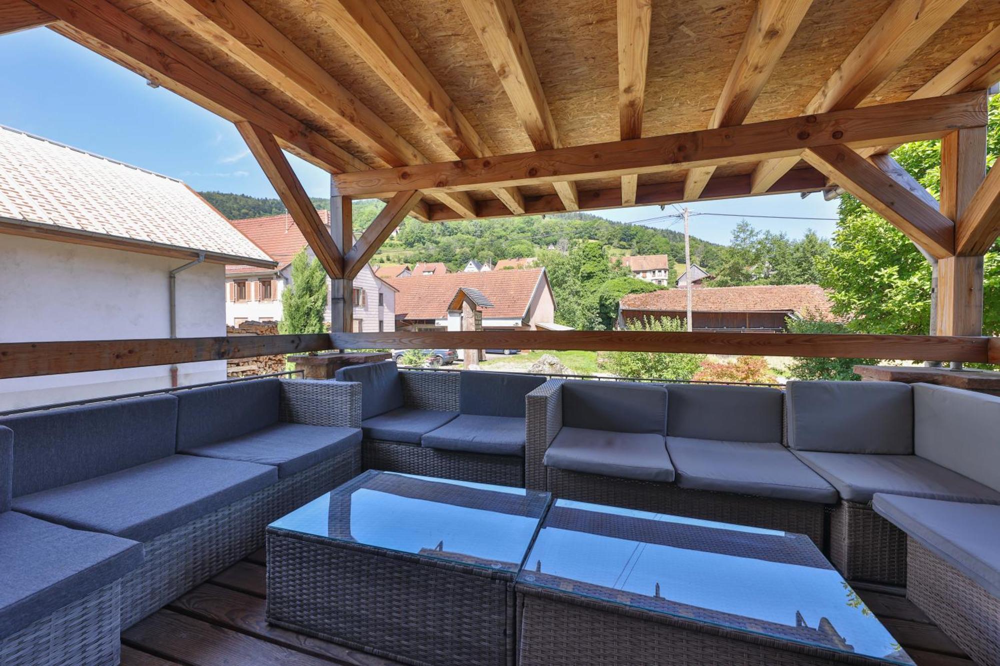 Locations des 3 sommets avec Sauna et Spa en Alsace Sondernach Extérieur photo